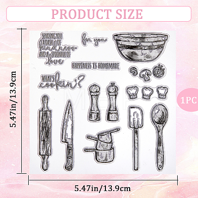 Clear Silicone Stamps DIY-WH0504-64A-1