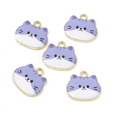 Painted Alloy Pendants PALLOY-P288-02G-1