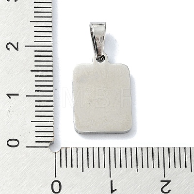 304 Stainless Steel Pendants STAS-C097-56P-12-1