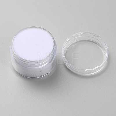 Round Transparent Plastic Loose Diamond Storage Boxes with Screw Lid and Sponge Inside CON-WH0088-48A-01-1