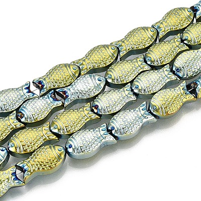 Electroplate Glass Beads Strands X1-EGLA-T025-03E-1