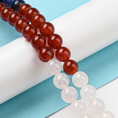Natural Mixed Gemstone Beads Strands G-C079-A01-02-1