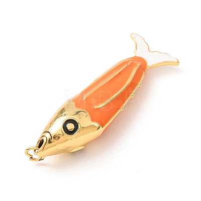 Brass with Enamel Big Pendants KK-CBA2F11-05G-03-1