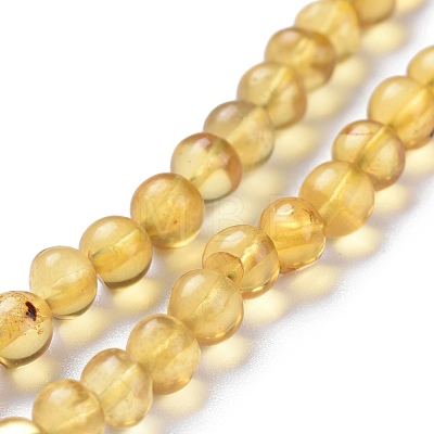 Natural Amber Beads Strands G-K308-C02-5mm-1