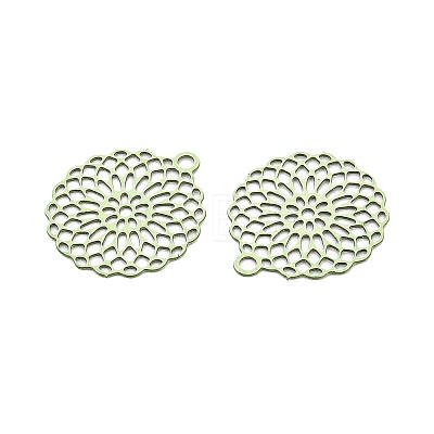 Spray Painted Hollow 430 Stainless Steel Pendants STAS-N121-10D-1