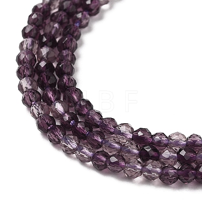 Transparent Glass Beads Strands X-GLAA-H027-01A-1
