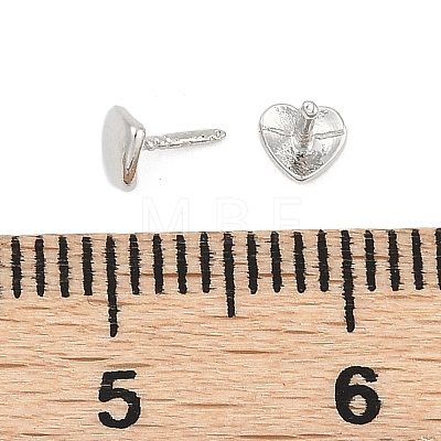 Heart Brass Head Pins KK-U051-02P-01-1