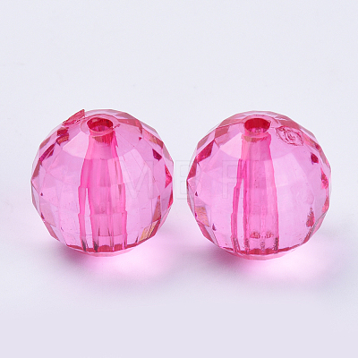 Transparent Acrylic Beads X-TACR-Q254-8mm-V08-1