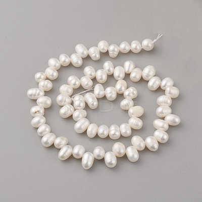 Natural Cultured Freshwater Pearl Beads Strands PEAR-G007-16-1