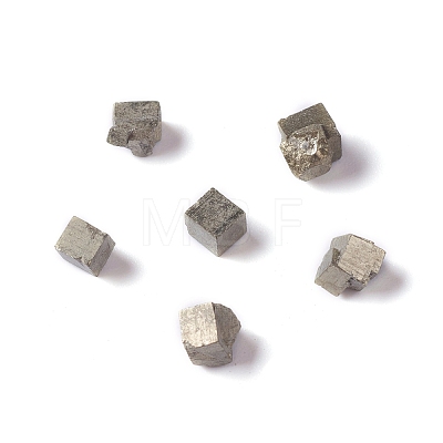 Natural Pyrite Chip Beads G-M364-19-1