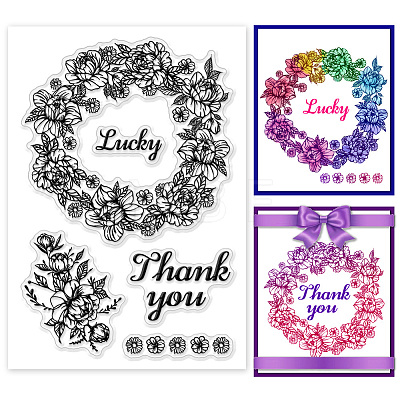 Custom PVC Plastic Clear Stamps DIY-WH0618-0038-1