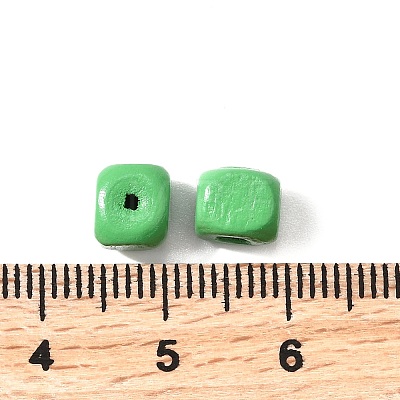 Spray Painted Wooden Beads WOOD-P021-01A-28-1