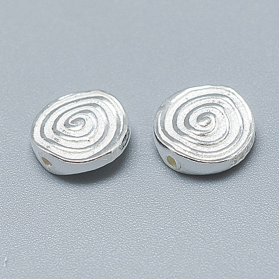 925 Sterling Silver Beads STER-T002-76S-1