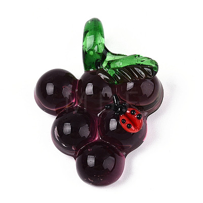 Handmade Lampwork Pendants LAMP-N034-09-1