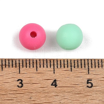 Opaque Frosted Acrylic Beads MACR-K361-27-1