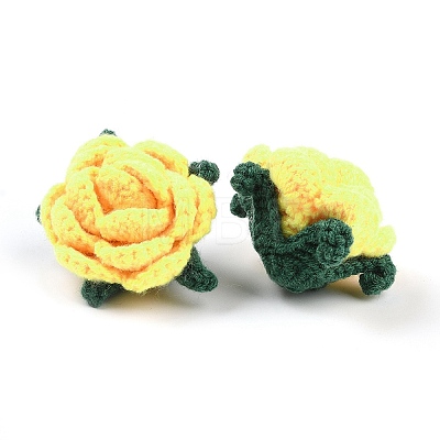 Cotton Knitting Artificial Flower DIY-P082-01H-1