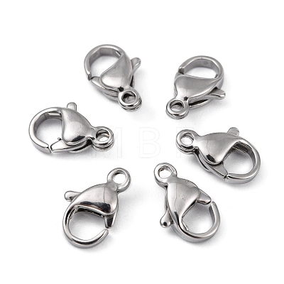 Polished 316 Surgical Stainless Steel Lobster Claw Clasps STAS-R072-11A-1