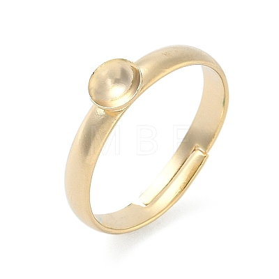Adjustable Brass Pad Ring Setting KK-K414-01B-G-1