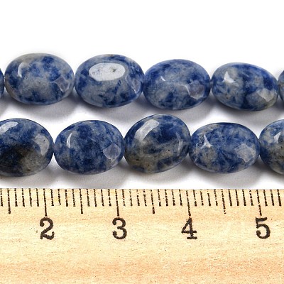 Natural Blue Spot Jasper Beads Strands G-M420-D08-01-1
