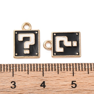 Alloy Enamel Charms ENAM-Q001-08G-03-1