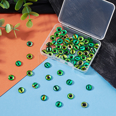 70Pcs 2 Styles Glass Cabochons GLAA-TADJ0001-18B-1