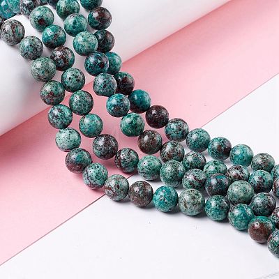 Natural Chrysocolla Beads Strands G-I318-09A-1