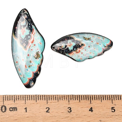 4Pcs 4 Styles Transparent Epoxy Resin Pendants RESI-B032-01B-1