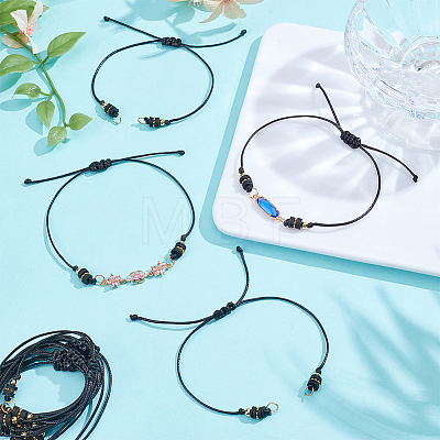 20Pcs Waxed Polyester Cord Bracelets Making AJEW-UN00046-1