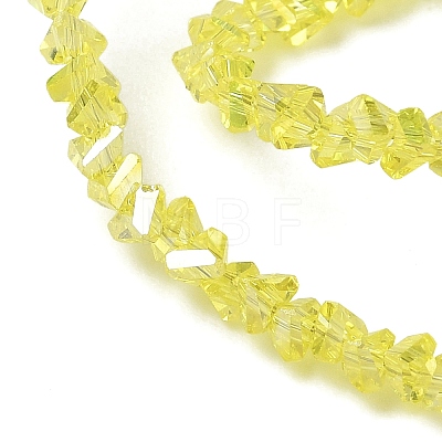 Electroplate Transparent Glass Beads Strands EGLA-P061-04C-AB01-1