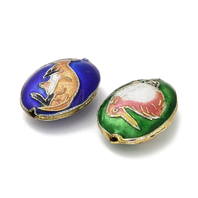 Handmade Cloisonne Beads CLB-Z001-08G-1