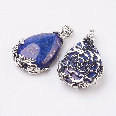 Valentine Gifts Idea for Guys Natural Lapis Lazuli Pendants G-Q689-01-1