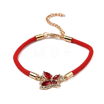 12Pcs 12 Colors Polyester Bracelets BJEW-P340-12B-G-1