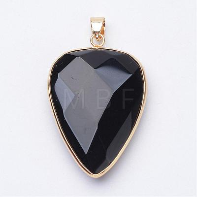 Faceted Natural Mixed Stone Pendants G-F340-02-1