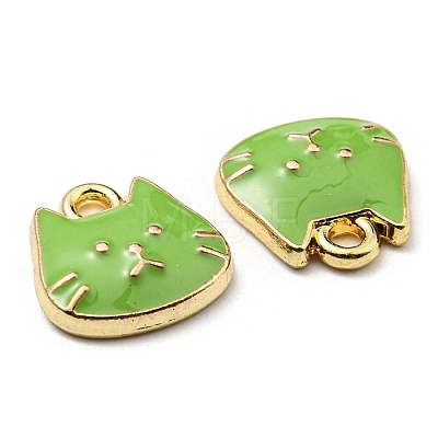 Golden Plated Alloy Charms ENAM-L042-01G-07-1