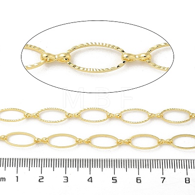 Rack Plating Brass Link Chains CHC-P012-01G-1