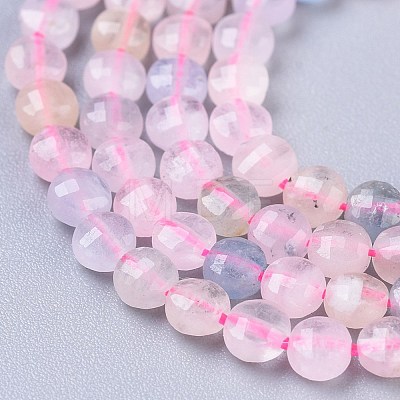 Natural Morganite Beads Strands G-R475-014-1