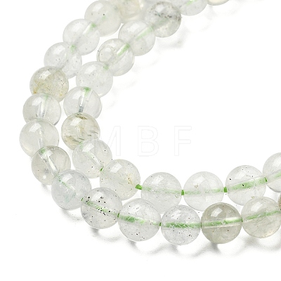 Natural Green Beryl Beads Strands G-F787-01-6mm-1