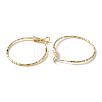 Brass Hoop Earrings KK-WH0054-35A-1
