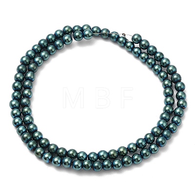 Electroplate Synthetic Magnetic Hematite Beads Strands G-E602-01B-1