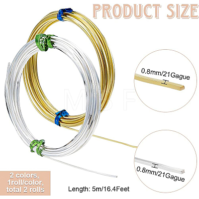 2Pcs 2 Color Copper Wire CWIR-BC0001-38B-1