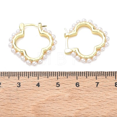 Brass Hoop Earrings for Women EJEW-A168-15G-1