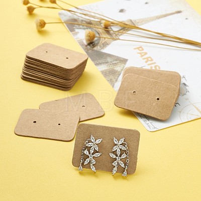 Kraft Paper Jewelry Earring Display Cards CDIS-TAC0001-02B-1