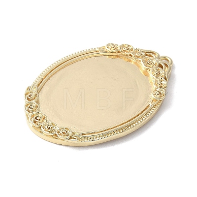 Brass Pendant Cabochon Settings KK-V005-01G-02-1