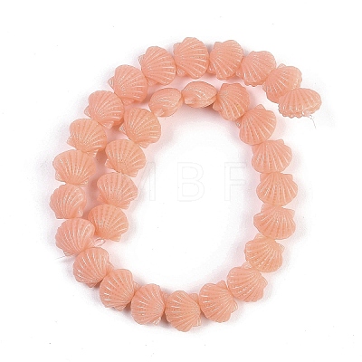 Synthetic Coral Dyed Carved Beads Strands CORA-K009-05A-04-1