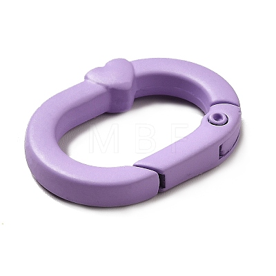 Spray Painted Alloy Spring Gate Rings PALLOY-F289-02-1