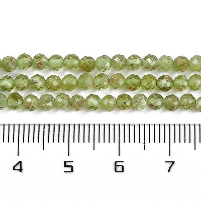 Natural Peridot Beads Strands G-F509-12-3mm-1