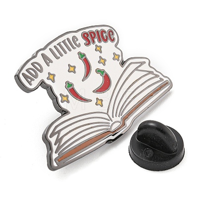 Pepper Alloy Enamel Pin Brooch JEWB-S013-08-1