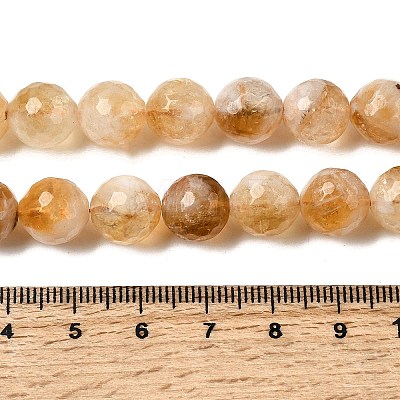 Heated Natural Citrine Beads Strands G-D359-A01-10mm-1
