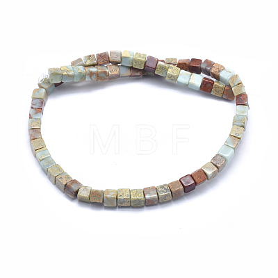 Natural Aqua Terra Jasper Beads Strands G-I213-01-6mm-1