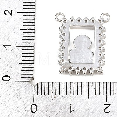 Brass Micro Pave Clear Cubic Zirconia Pendants KK-CBA6A75-48A-P-1